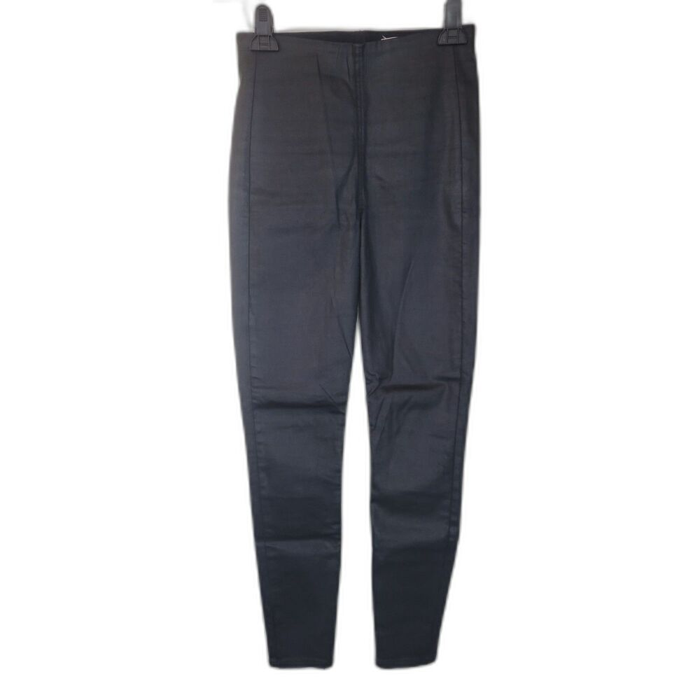 Rag & Bone Black Vegan Leather Pleather Skinny Pants